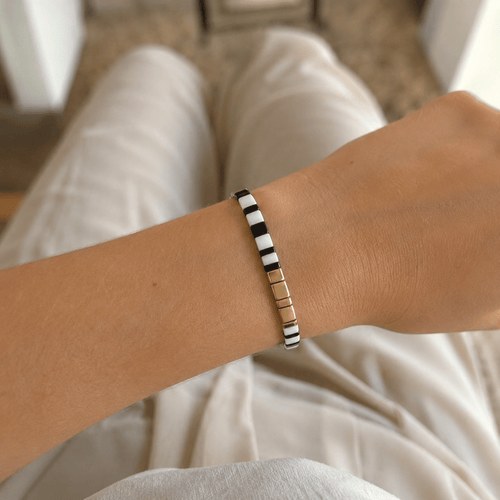 Zebra Miyuki Bracelet
