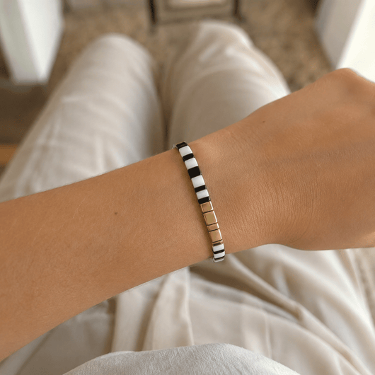 Zebra Miyuki Bracelet