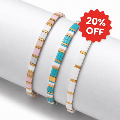 Blush (Set of 3 Miyuki Bracelets)