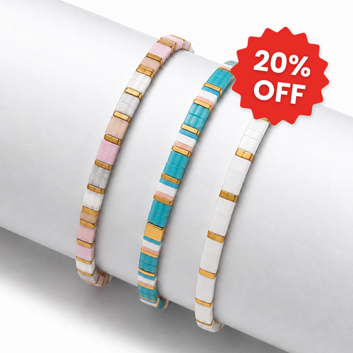 Blush (Set of 3 Miyuki Bracelets)
